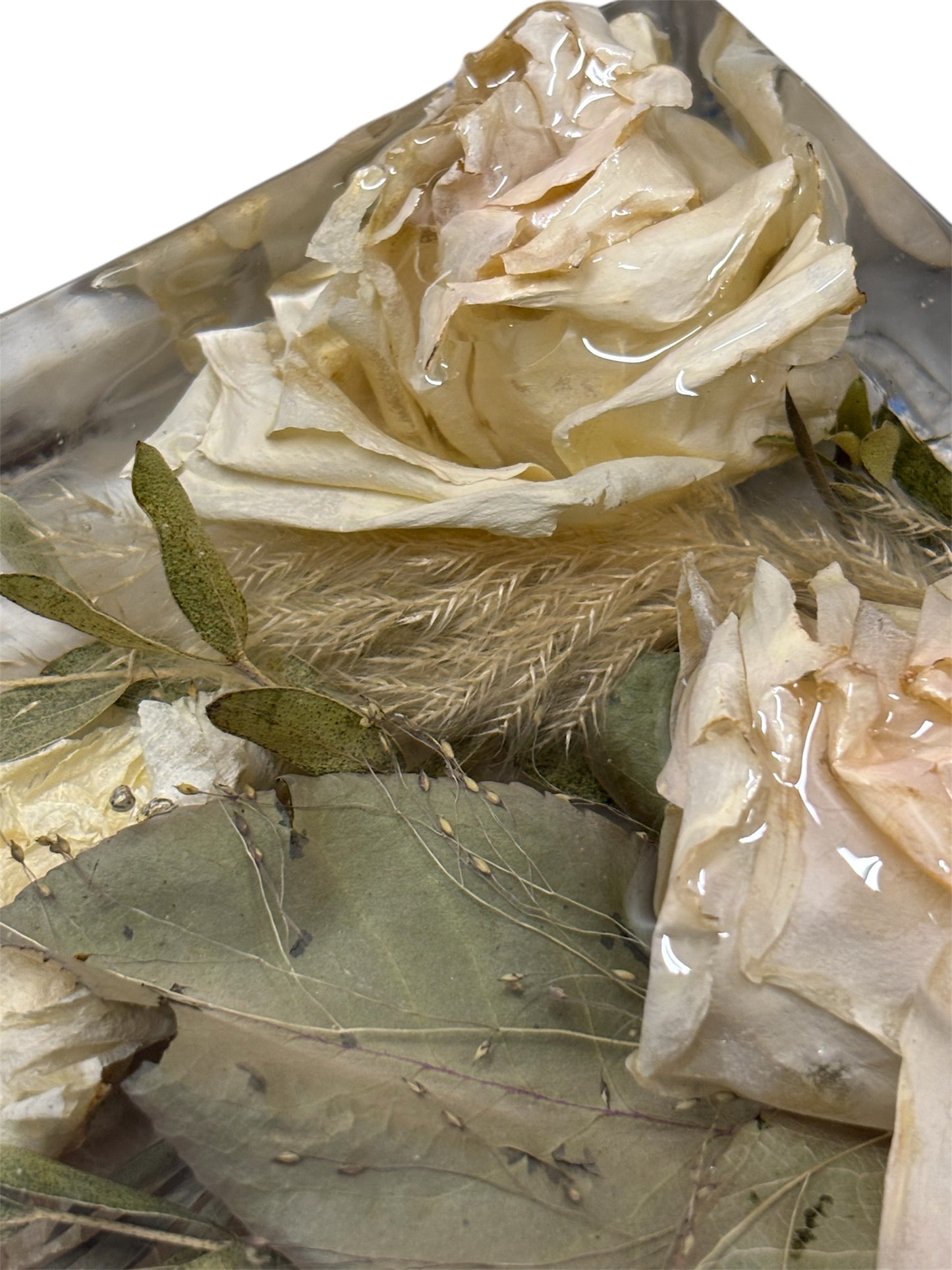 Floral Memorial Square Keepsake
