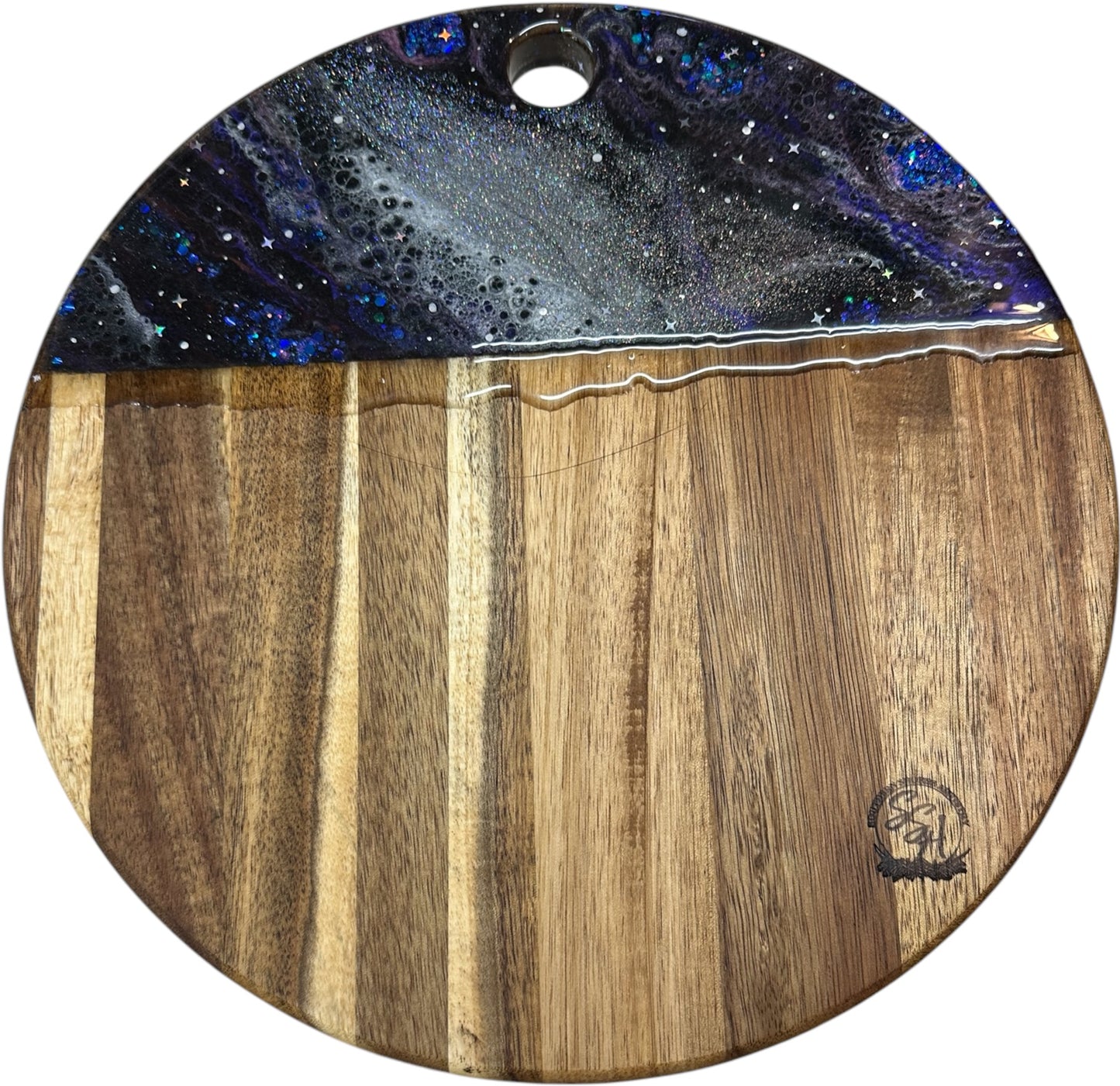 Galaxy Round Acacia Charcuterie Board