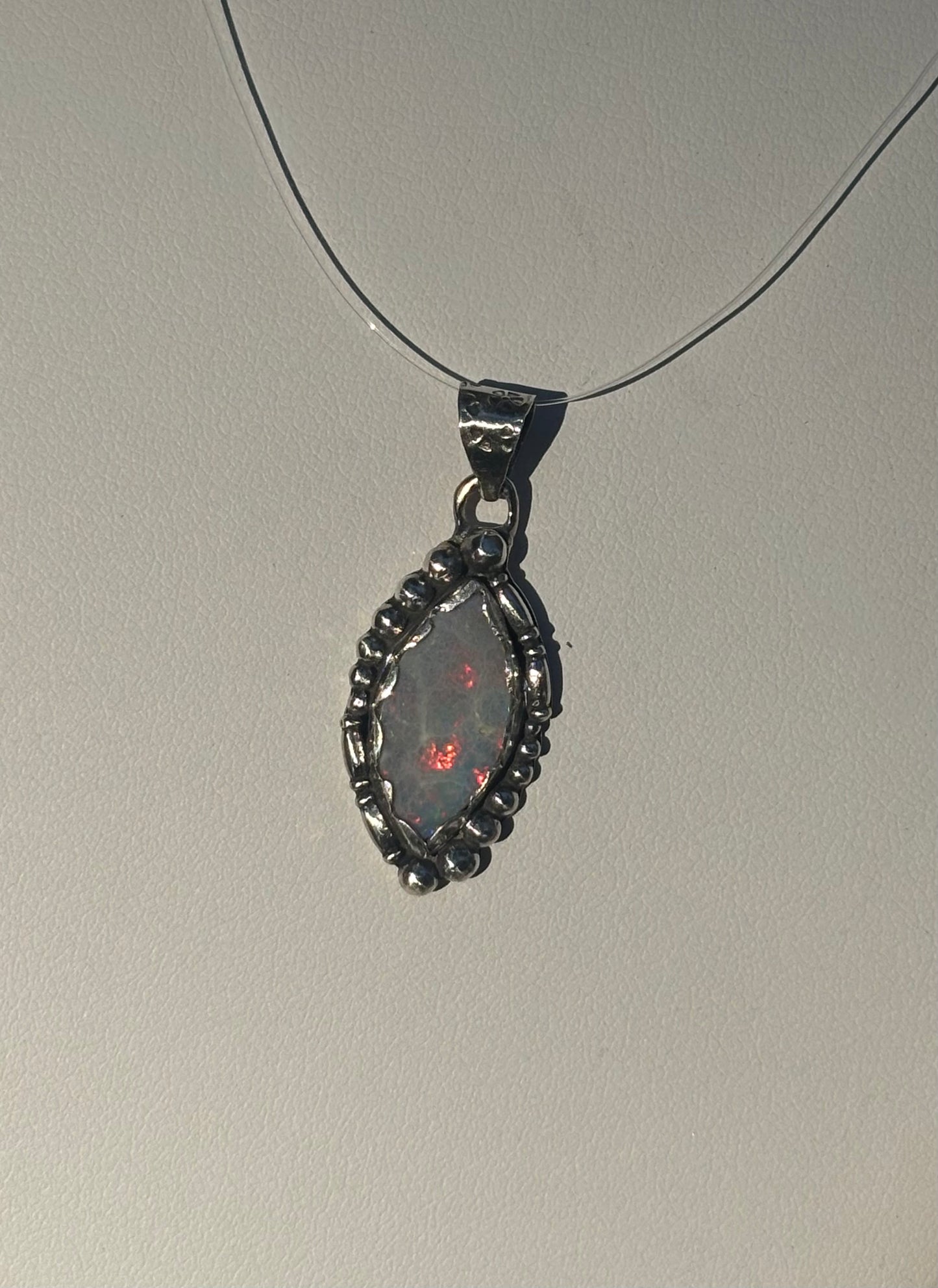 Australian Opal Marquise Pendant (No Chain)