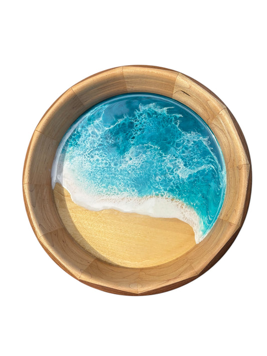 Hand Crafted Wooden Decorative Ocean Bowl