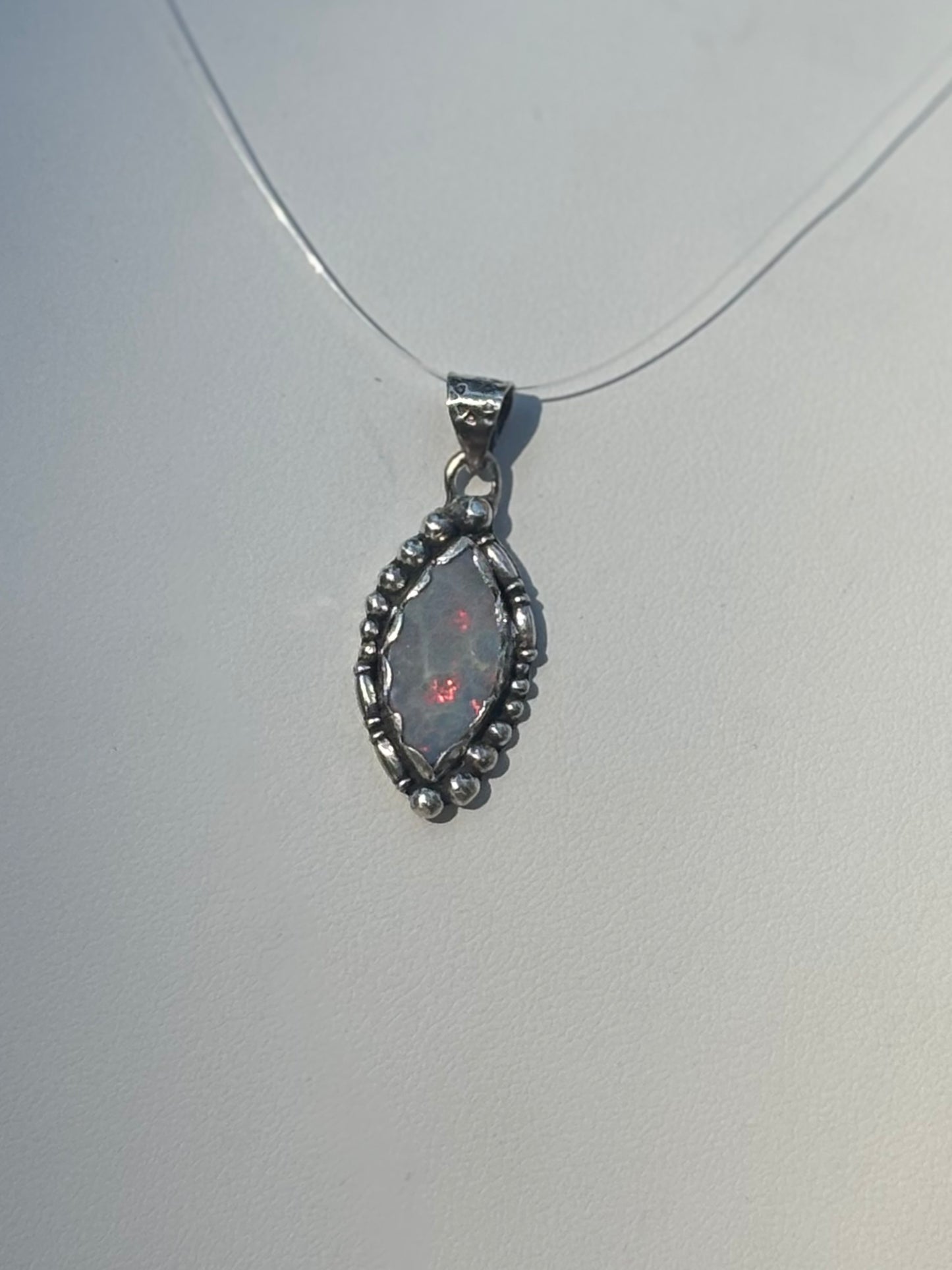 Australian Opal Marquise Pendant (No Chain)