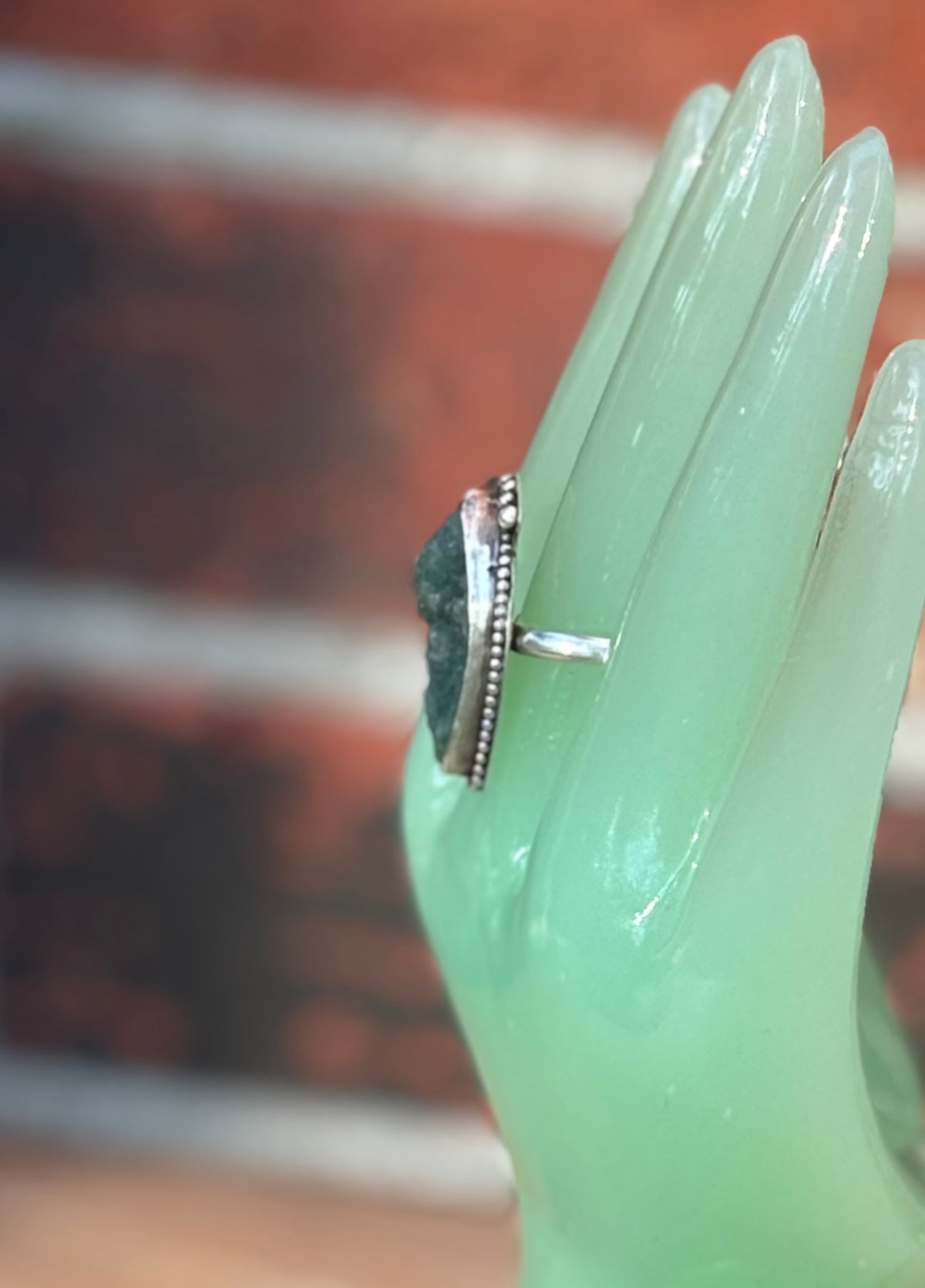 Druzy Aventurine Adjustable Ring