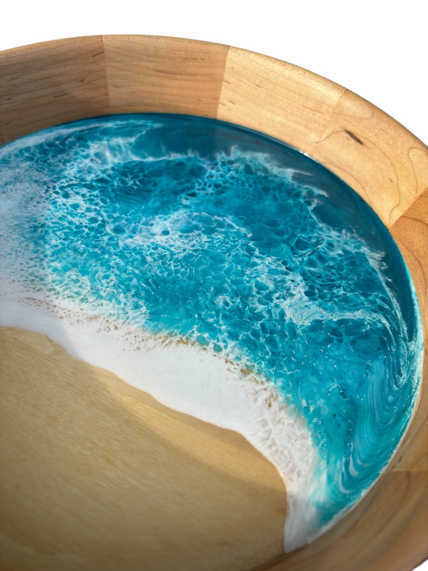 Hand Crafted Wooden Decorative Ocean Bowl