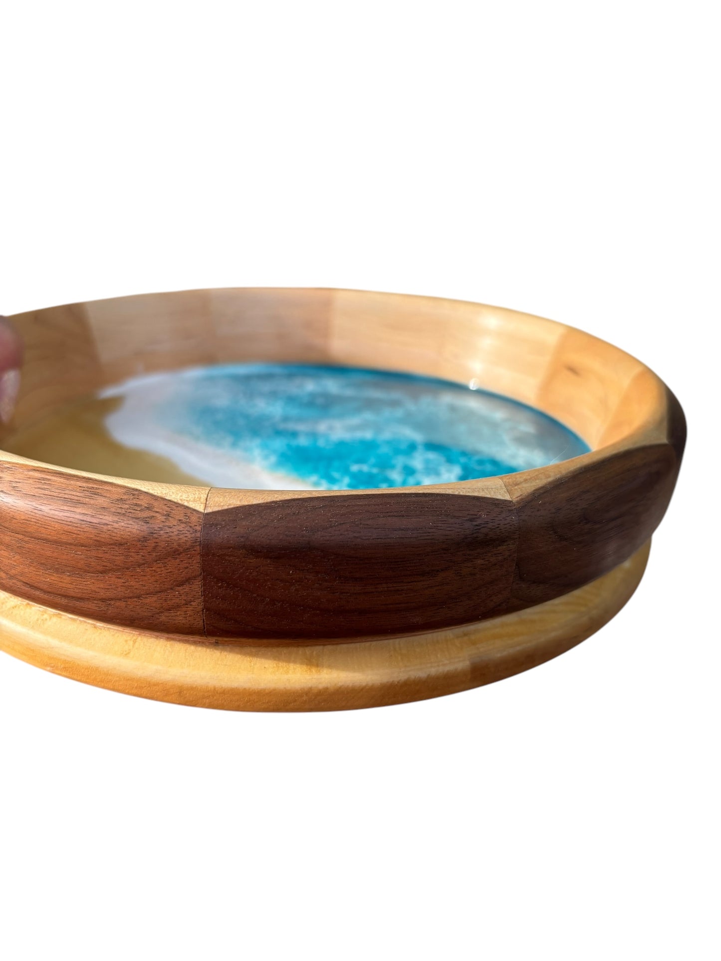 Hand Crafted Wooden Decorative Ocean Bowl