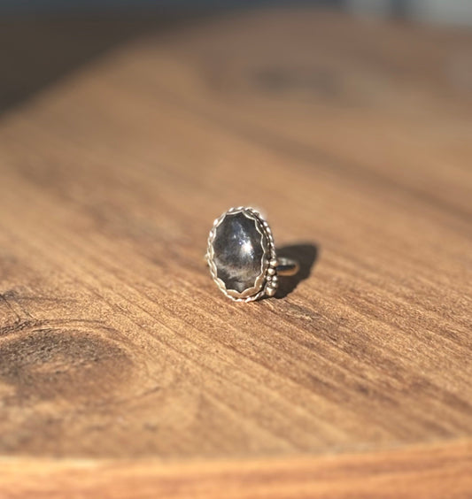 Sterling Silver Obsidian Ring