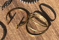 Sterling Silver and Brass Stacking Rings