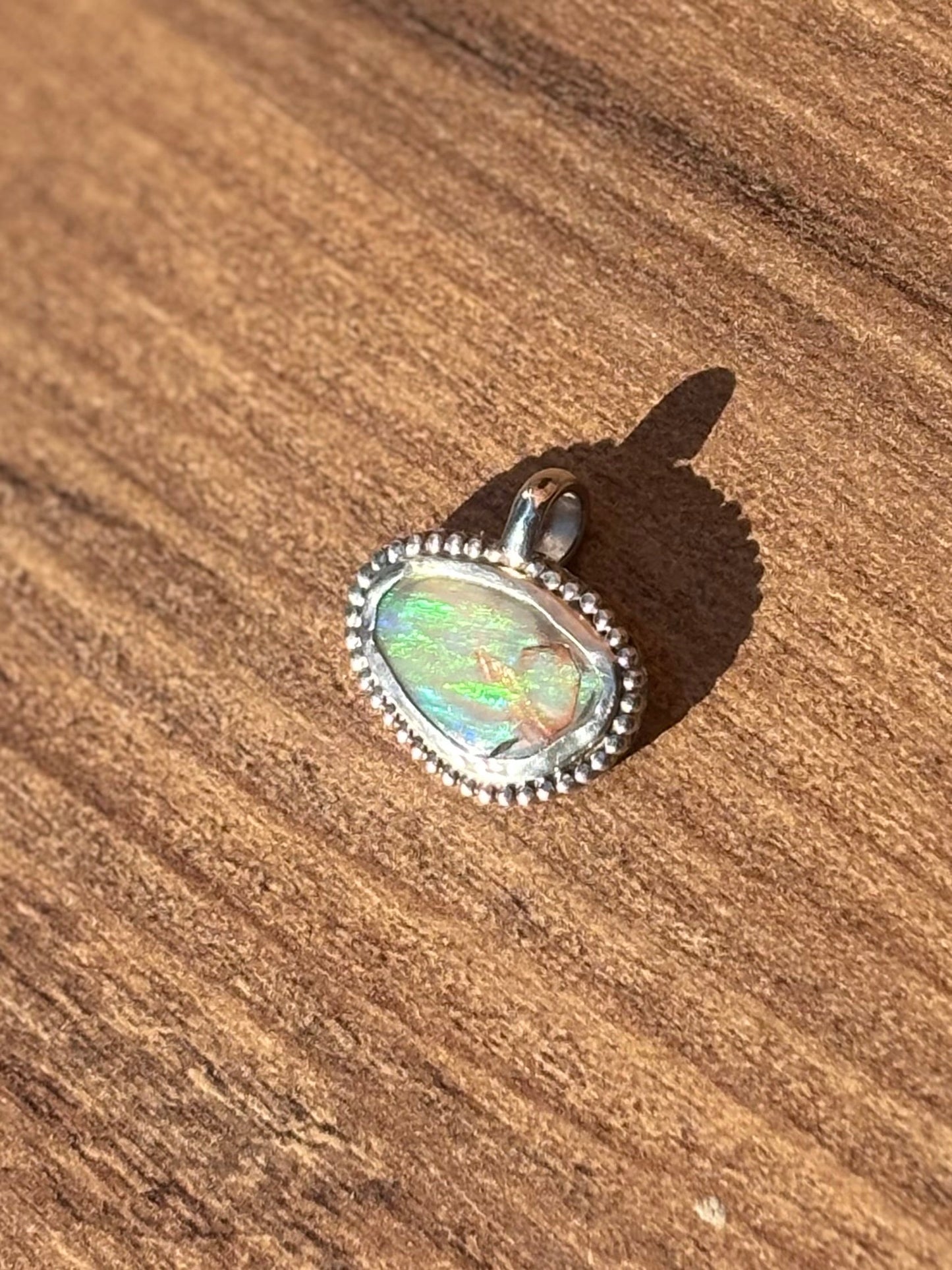 Opalized Shell Pendant (No Chain)