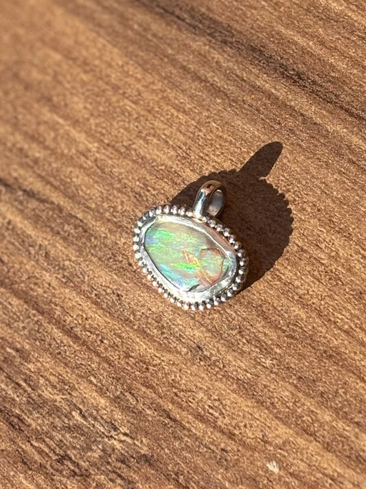Opalized Shell Pendant (No Chain)