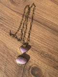Phosphosiderite Brass Statement Necklace