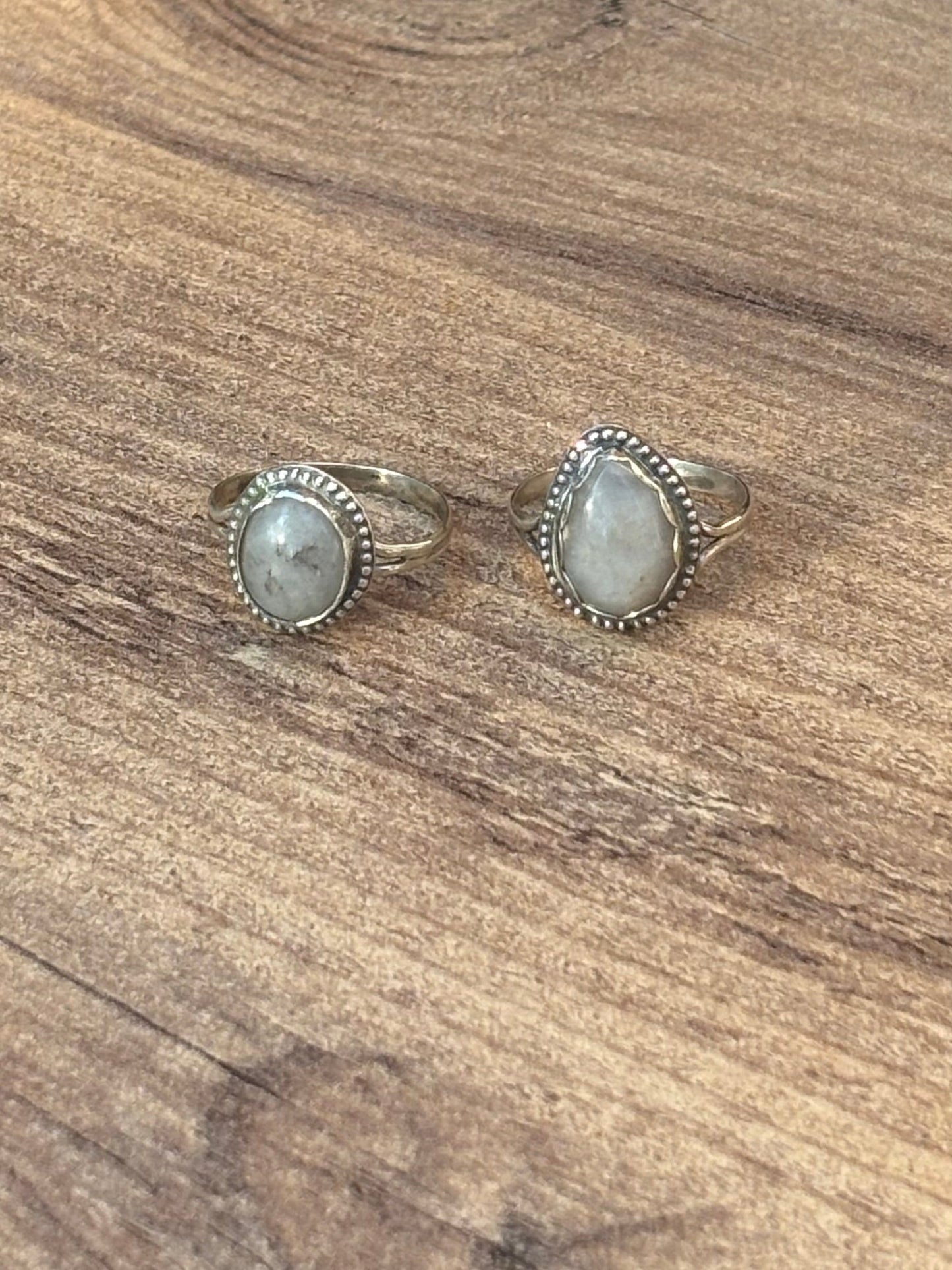 Quartz Split Shank Teardrop Ring