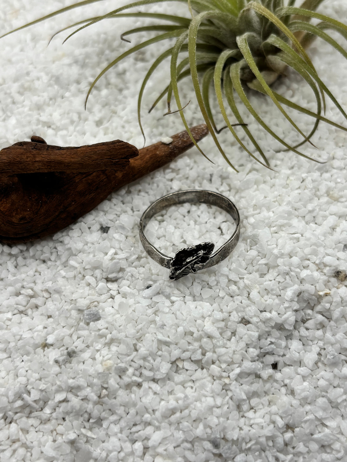 Silver Feather Ring