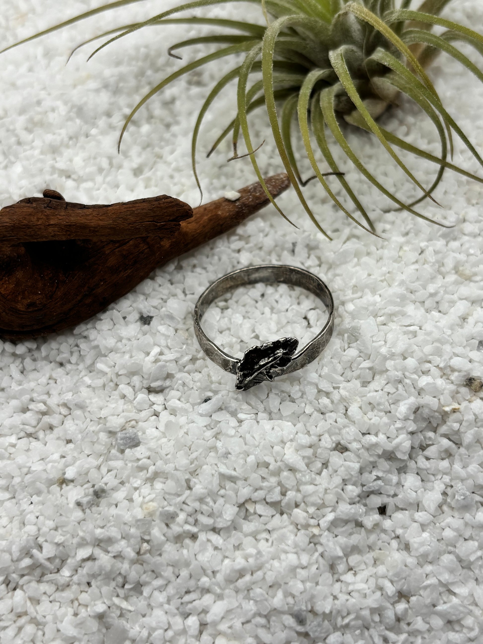 Silver Feather Ring
