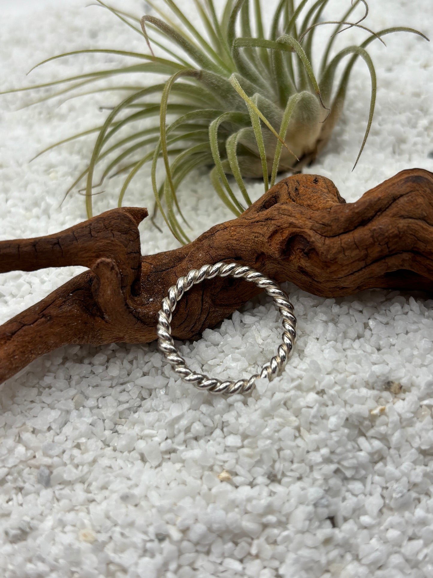 Silver Stacking Twist Ring
