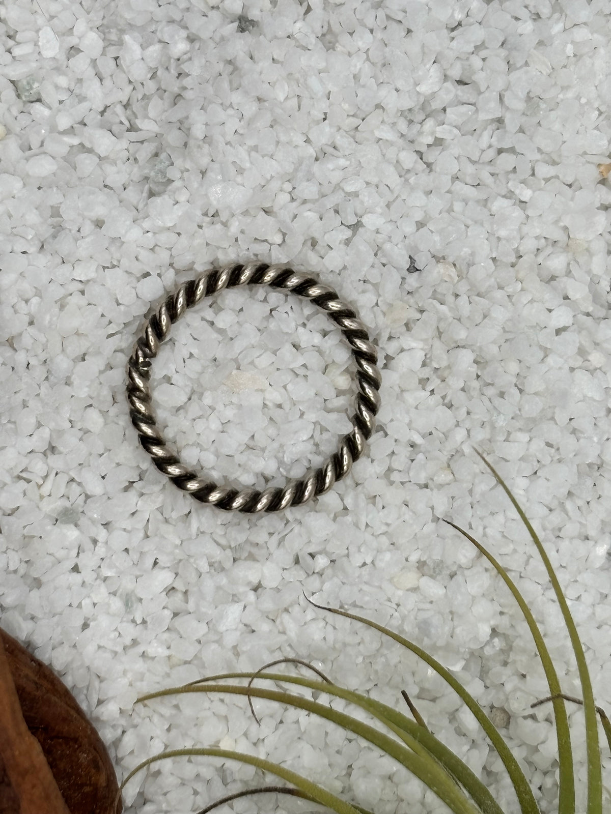 Antiqued Silver Fidget Ring detail