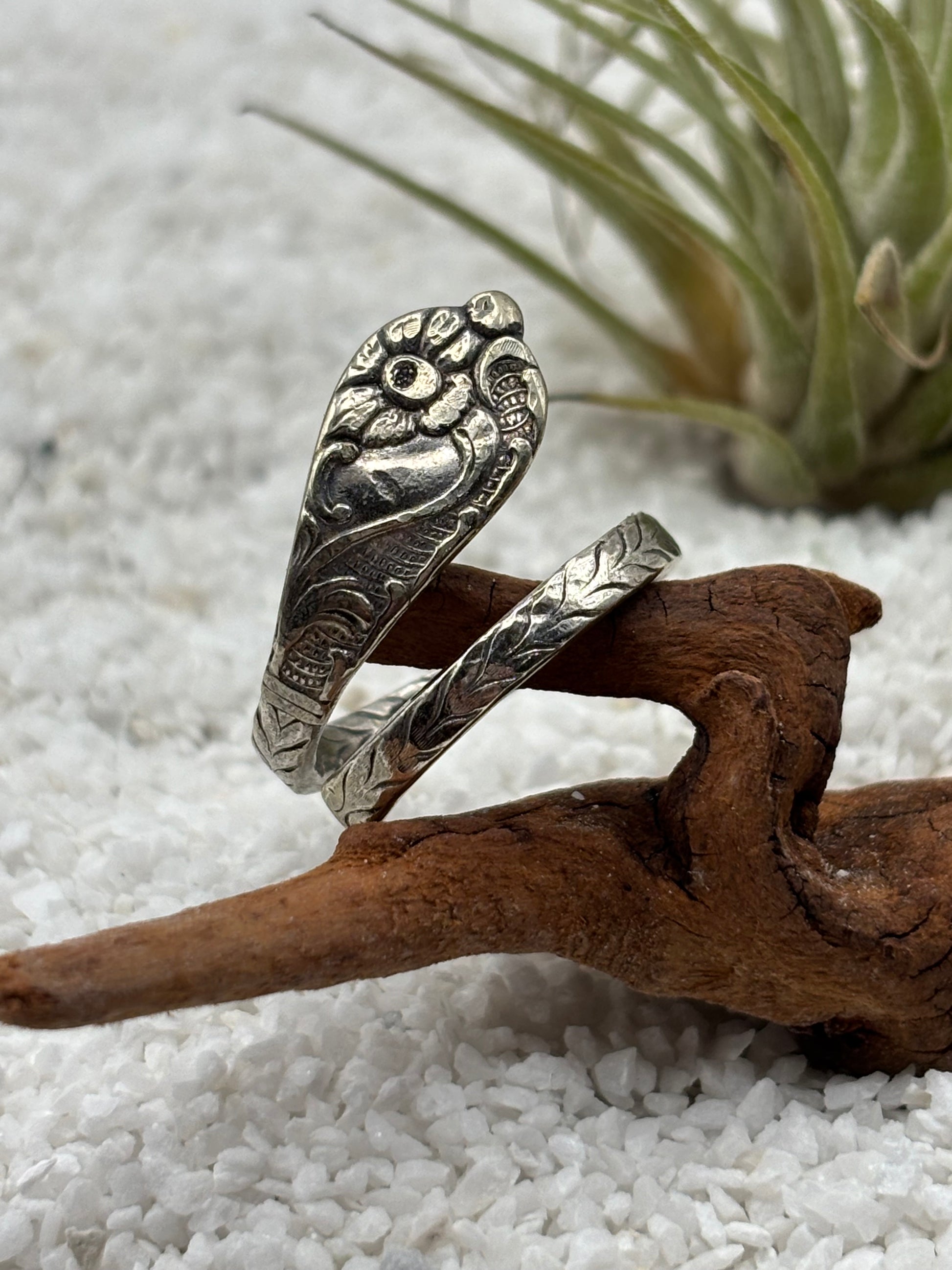 Antique Silver Utensil Ring