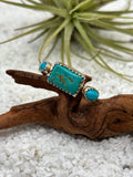 Turquoise Three Stone Ring