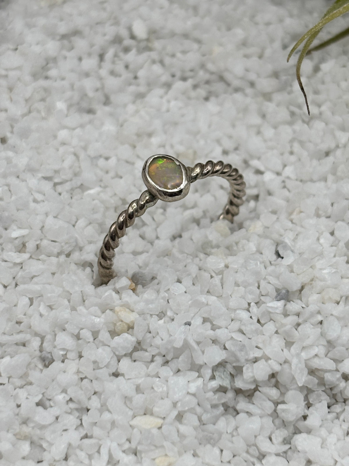Petit Opal Rope Ring