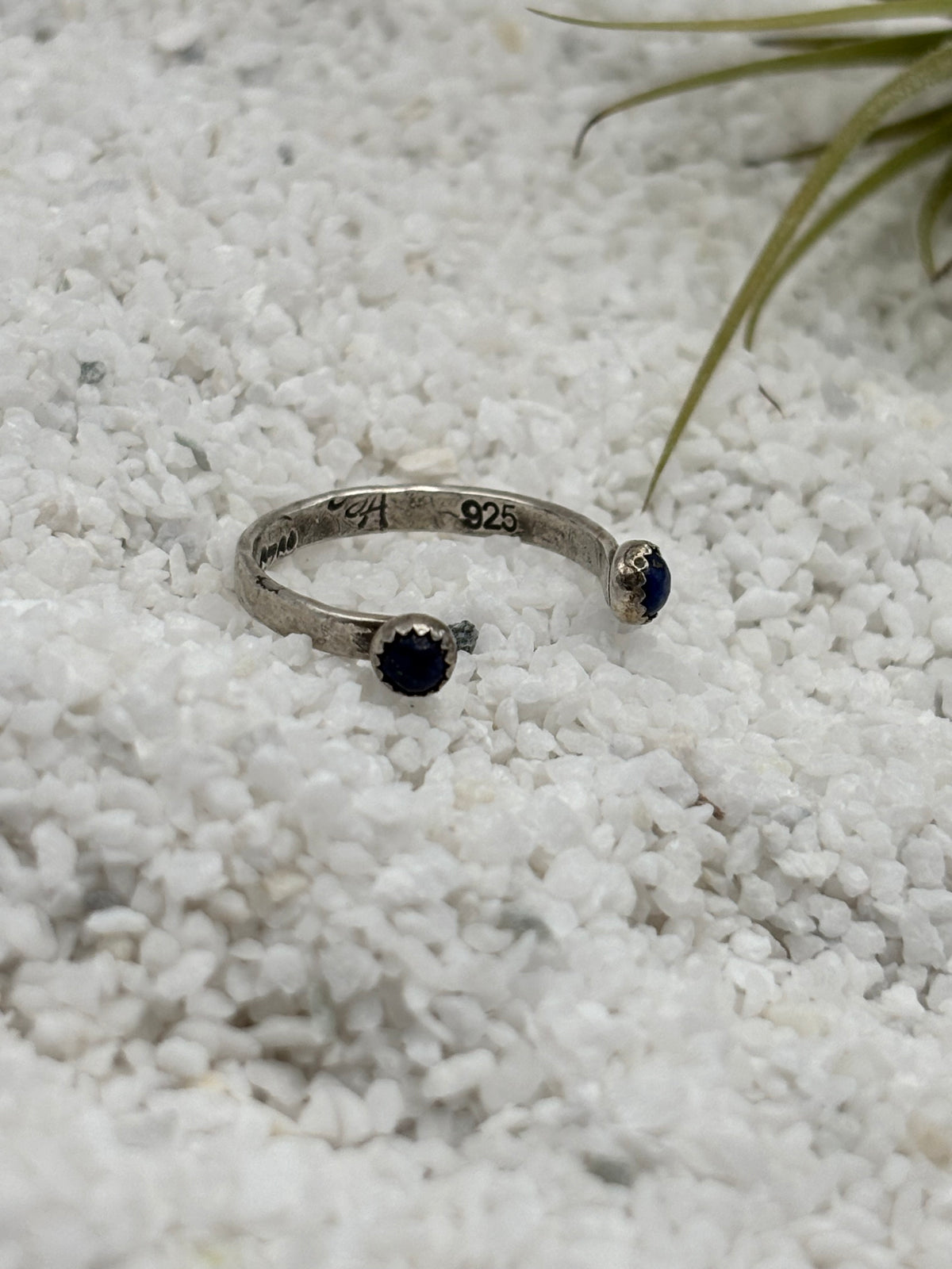 Lapis Lazuli Open Stacker Ring detail