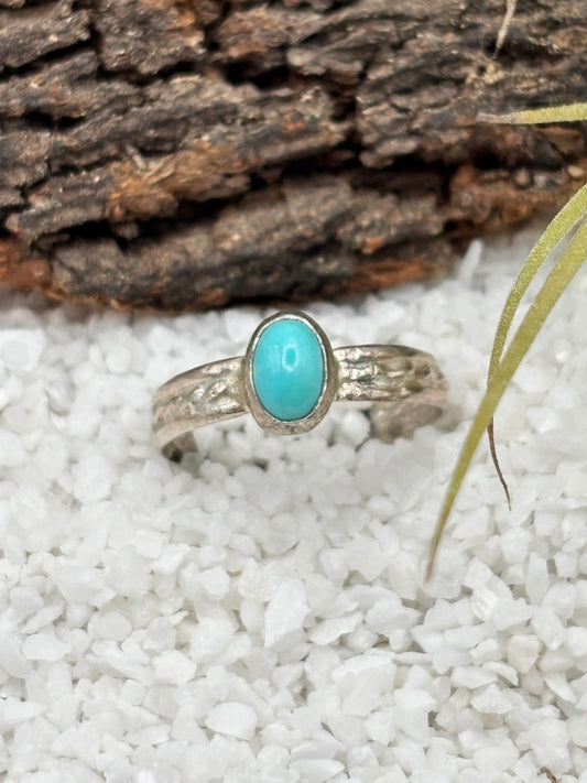 Petit Turquoise Stacker Ring