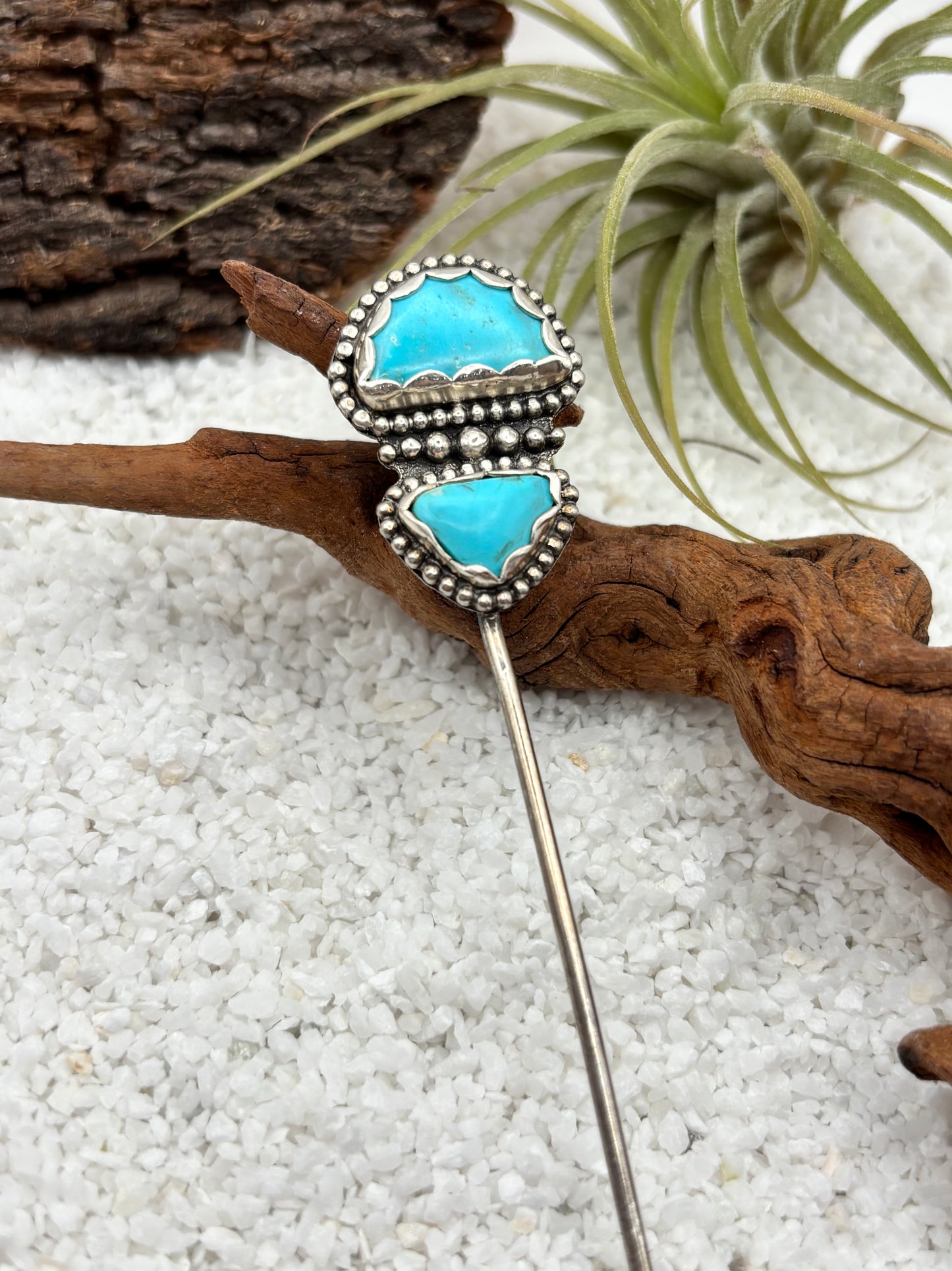 Light Turquoise Stacked Hat Pin