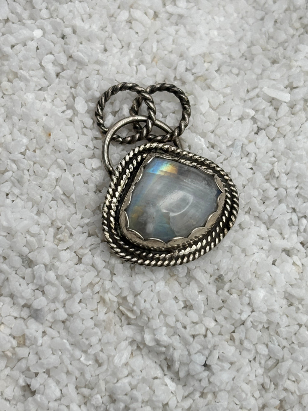 Rainbow Moonstone Pendant