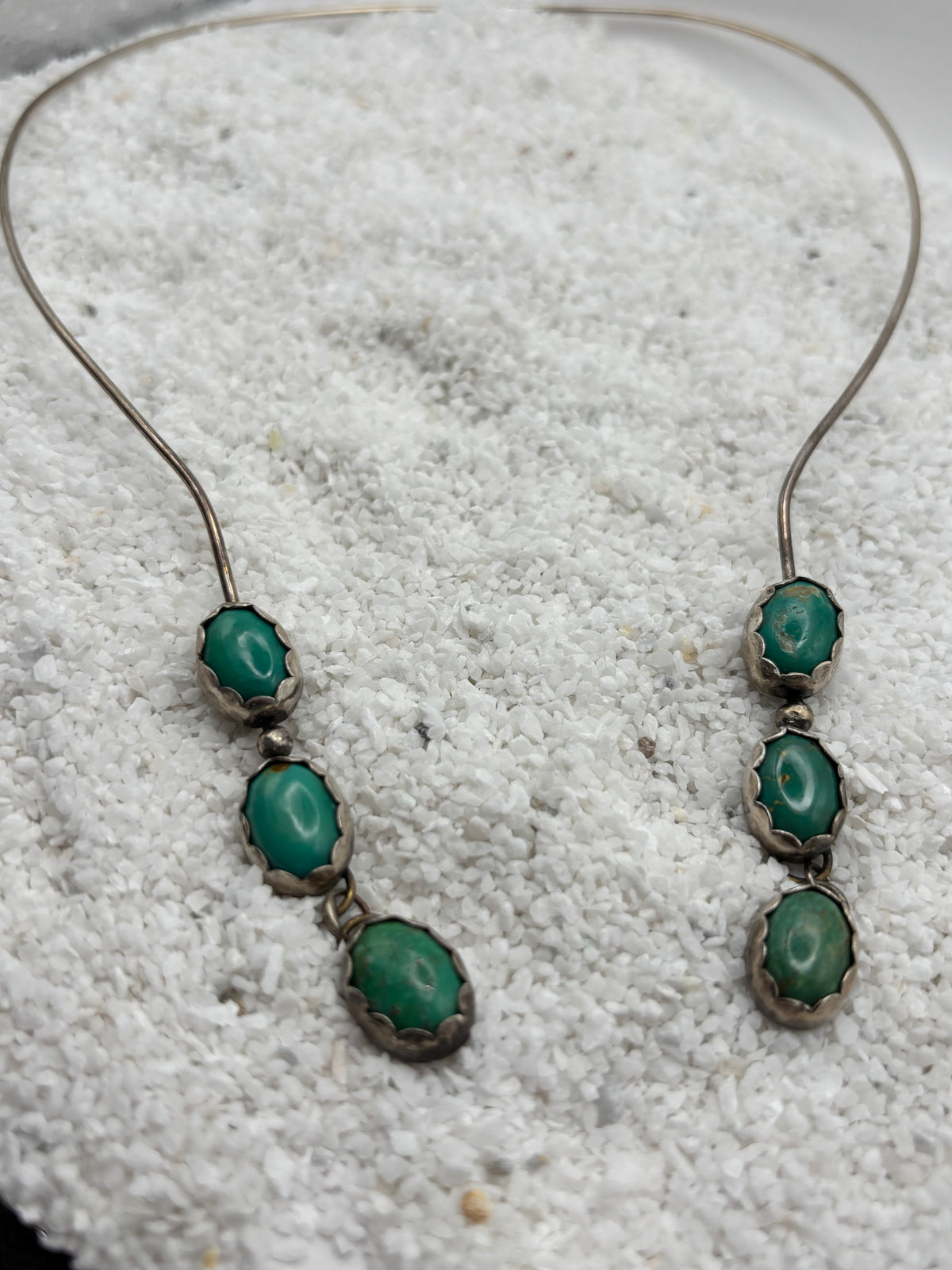 Dangle Turquoise Choker Necklace