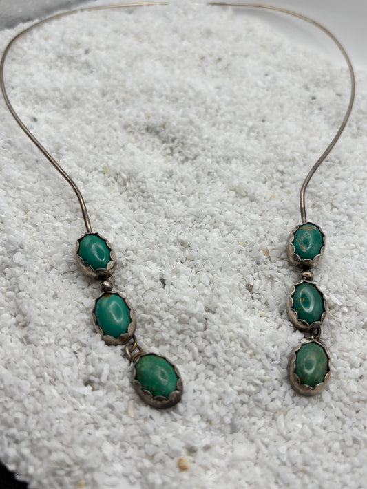 Dangle Turquoise Choker Necklace