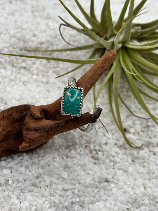 Rectangle Wrap Turquoise Ring