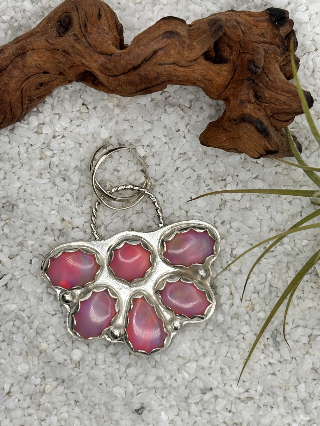 Aurora Opal Cluster Pendant