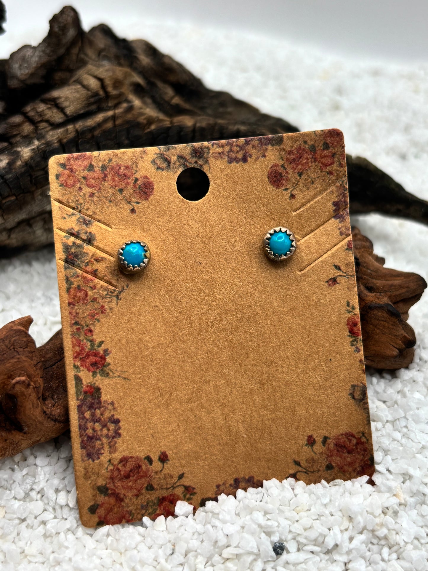 Petit Turquoise Stud detail