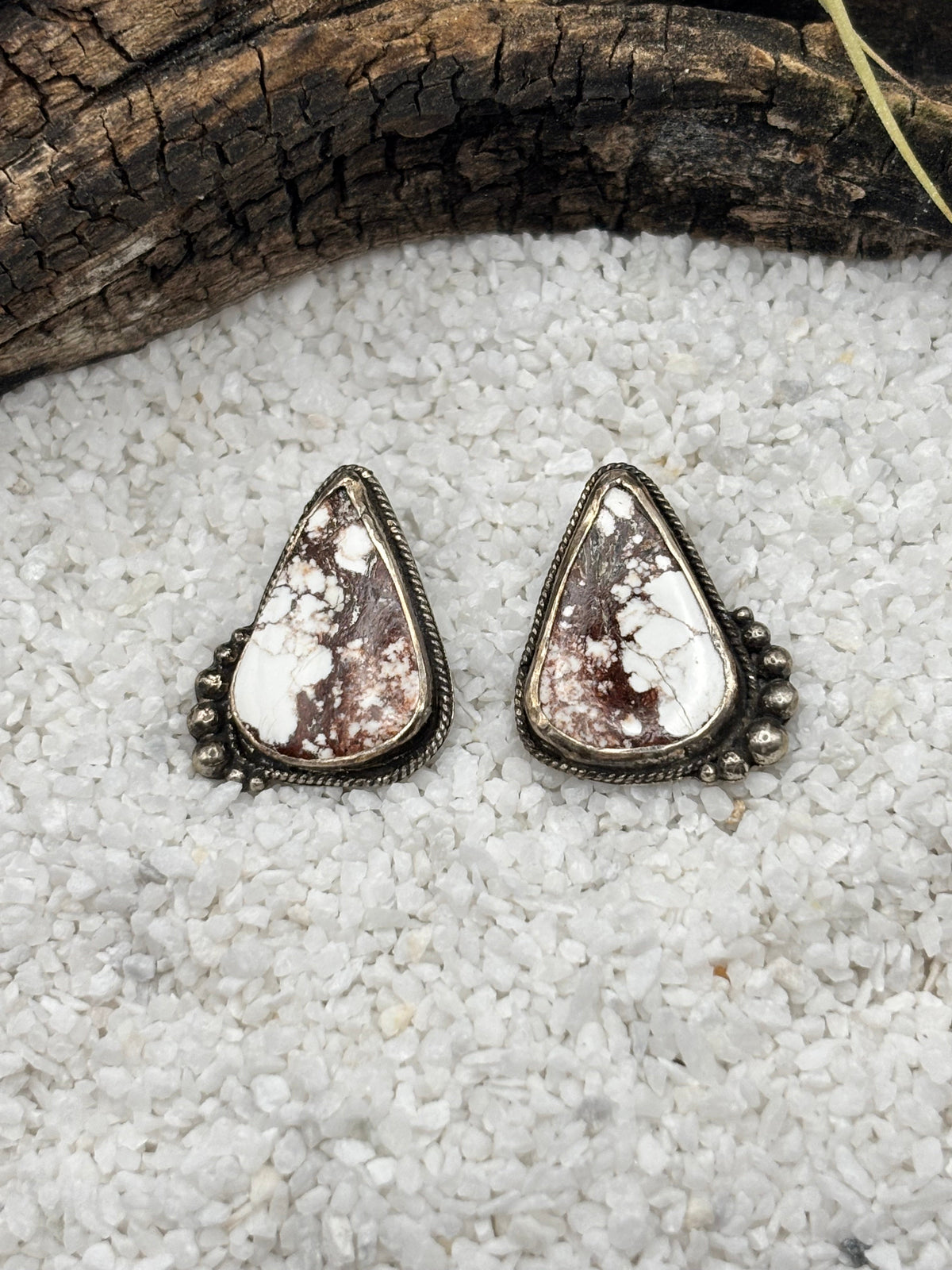 Wild Horse Magnesite Teardrop Statement Studs