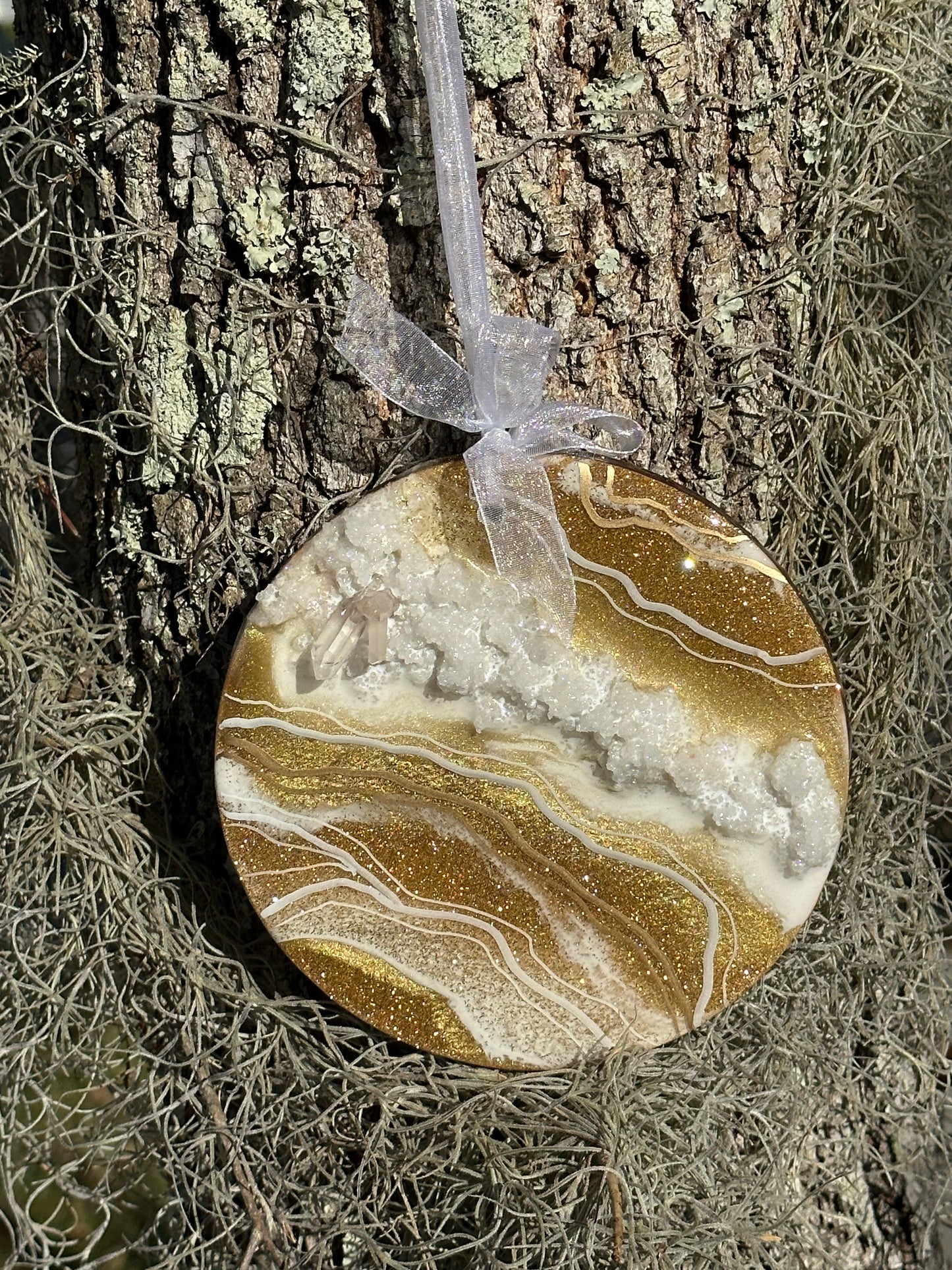 Gold Geode Wall Ornament