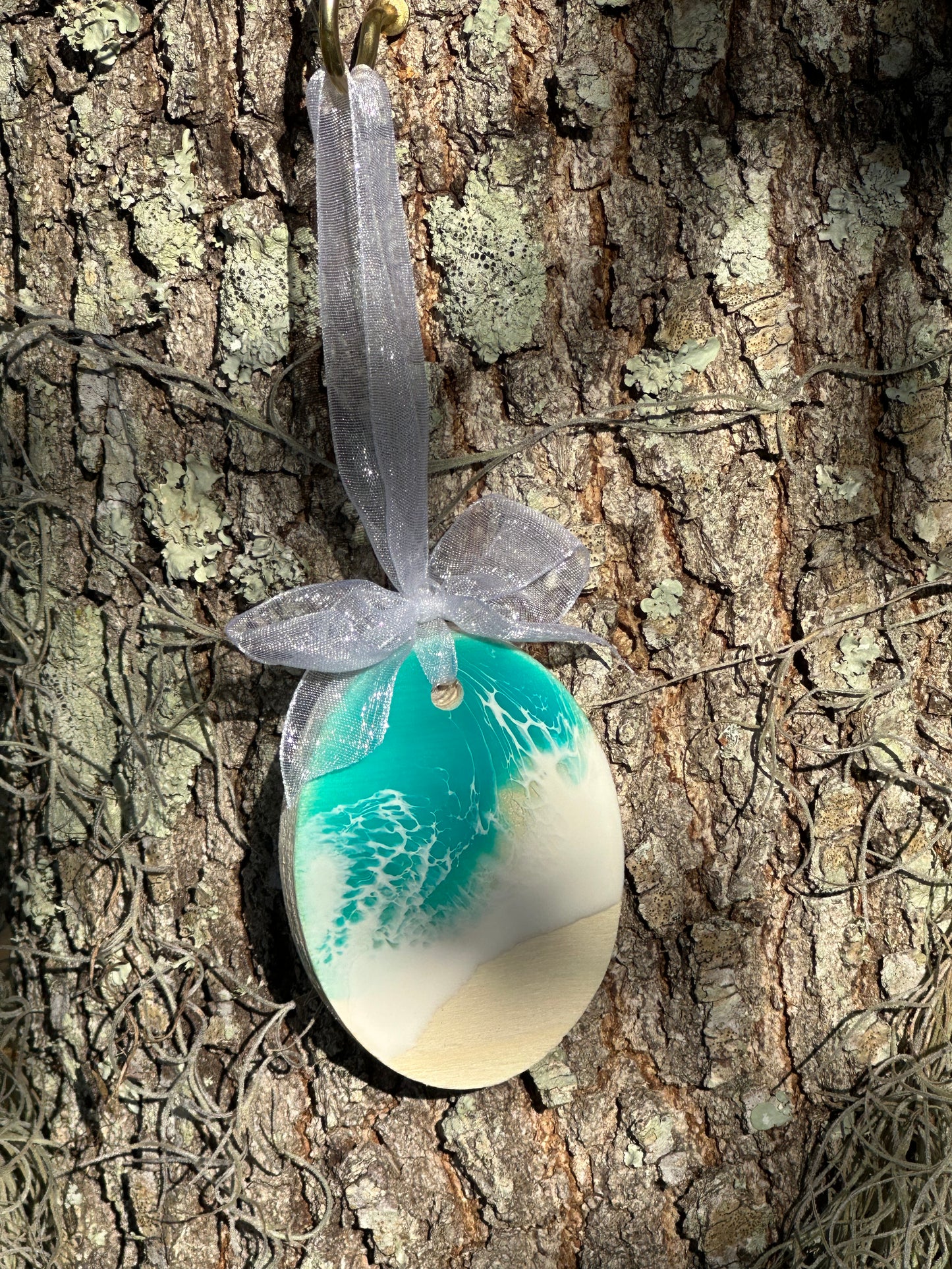 Teal Ocean Ornament