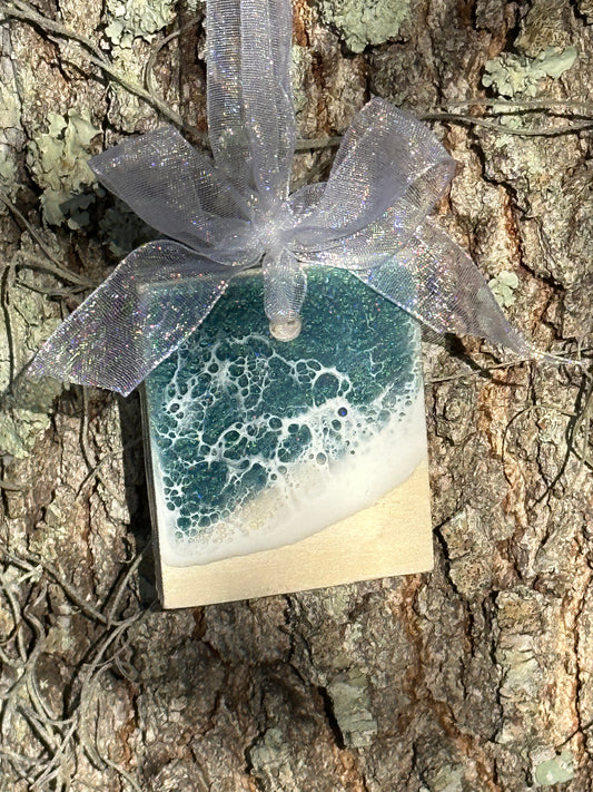 Aqua Ocean Ornament