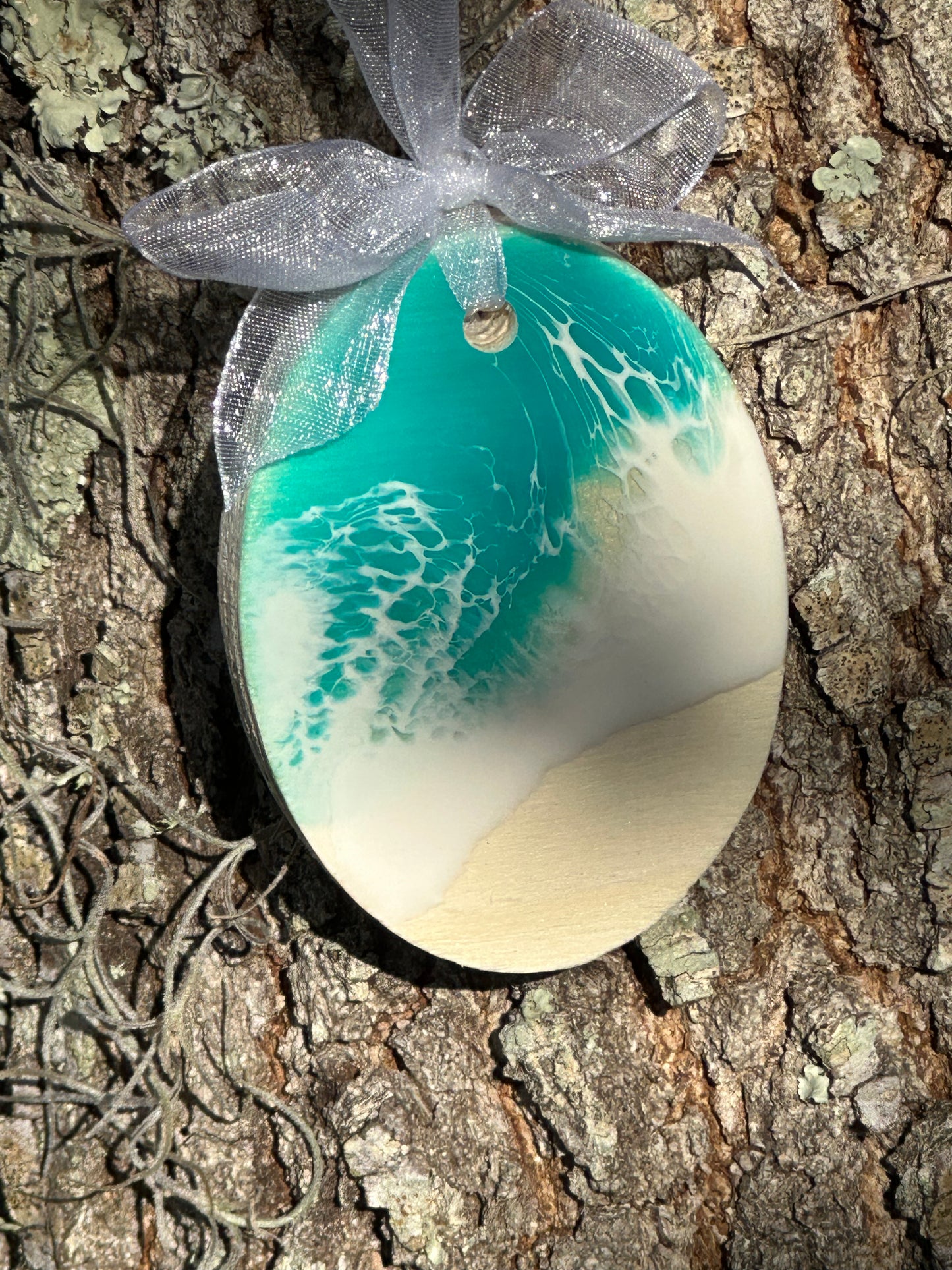 Teal Ocean Ornament