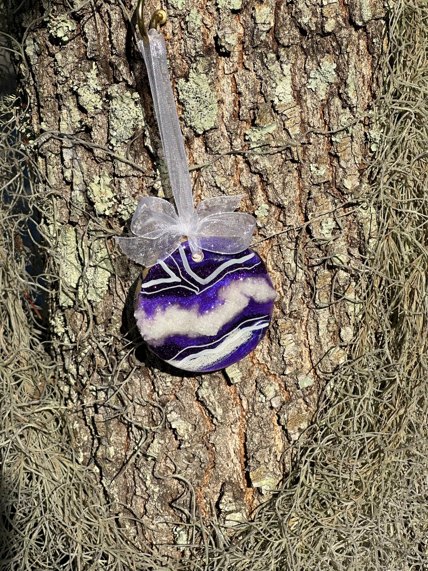 Purple Geode Ornament