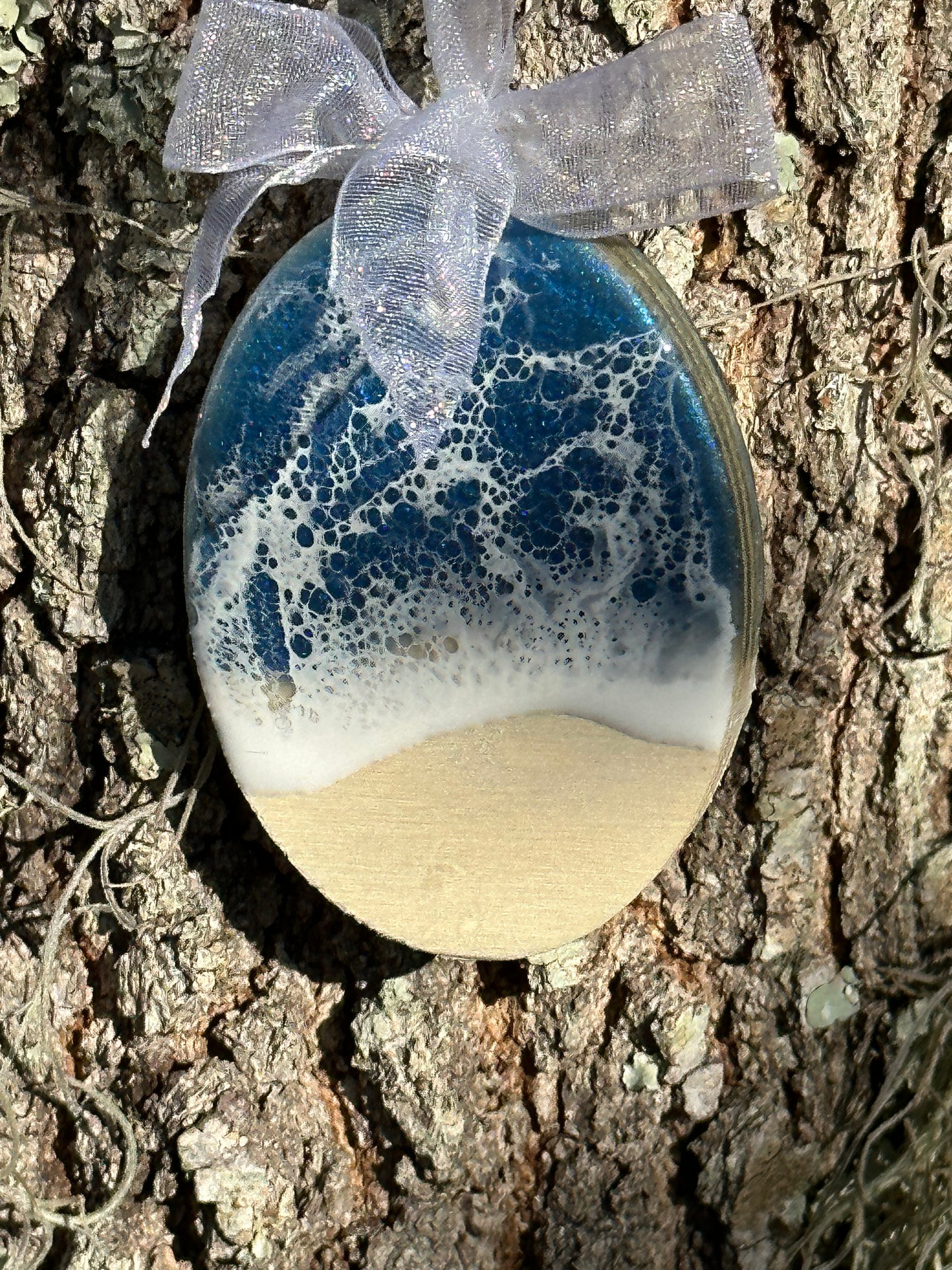 Dark Blue Ocean Ornament