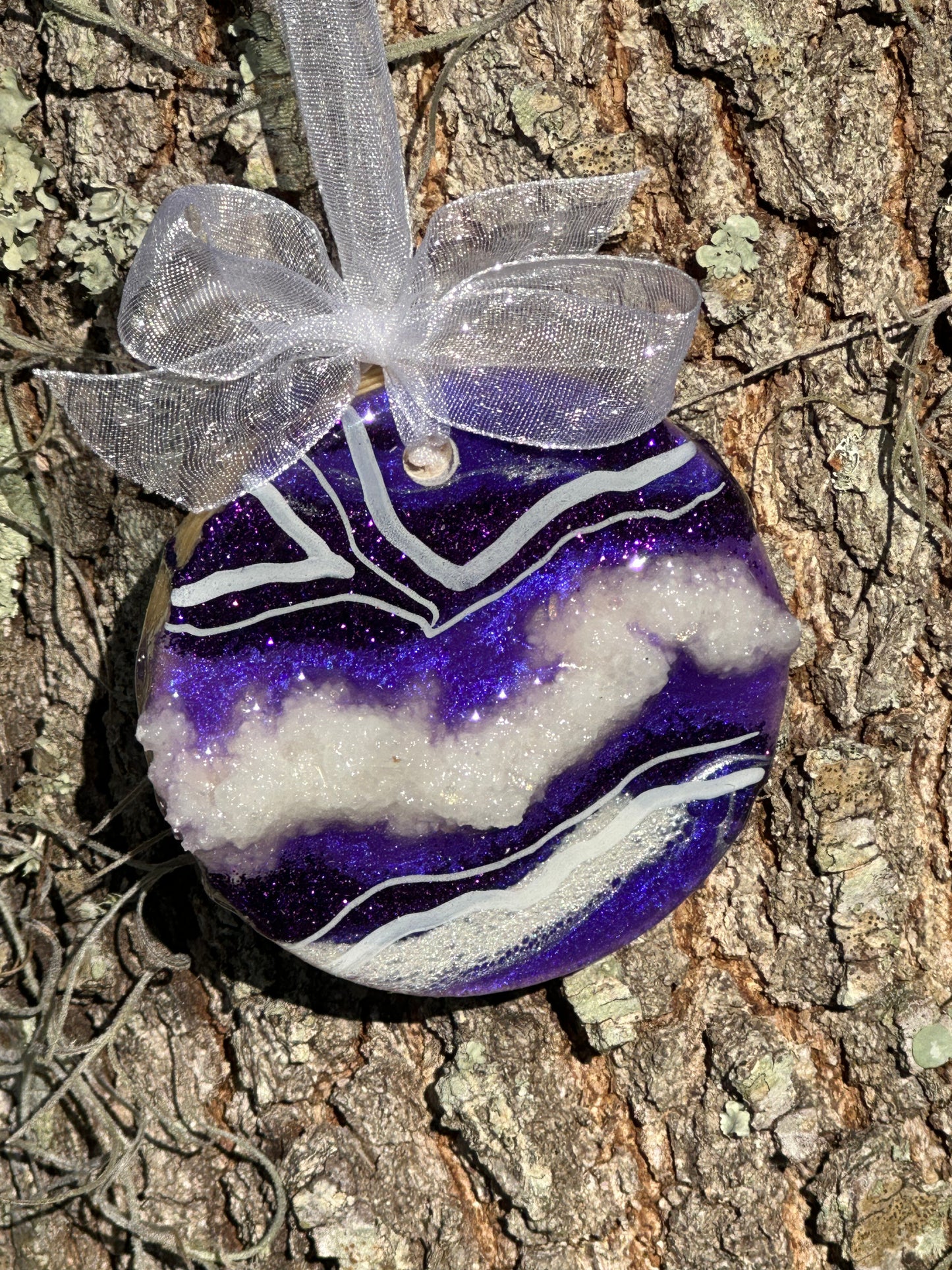 Purple Geode Ornament