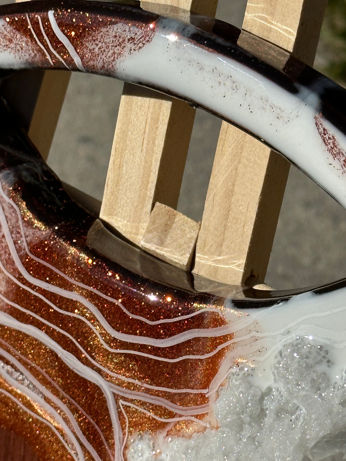 Copper Geode Round Charcuterie Board