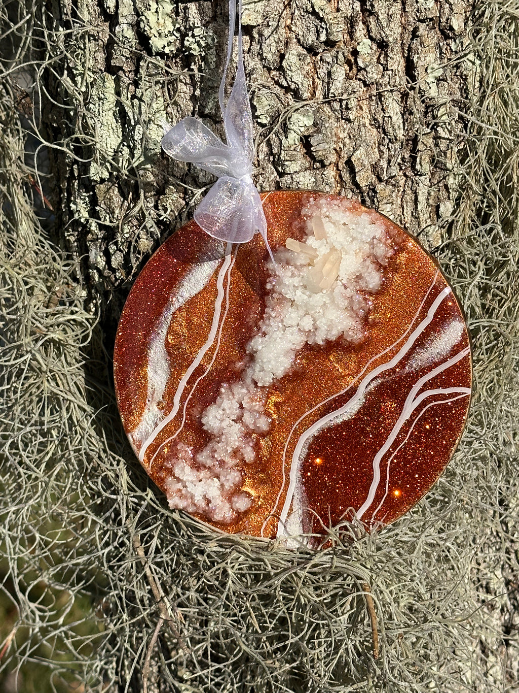 Copper Geode Wall Ornament