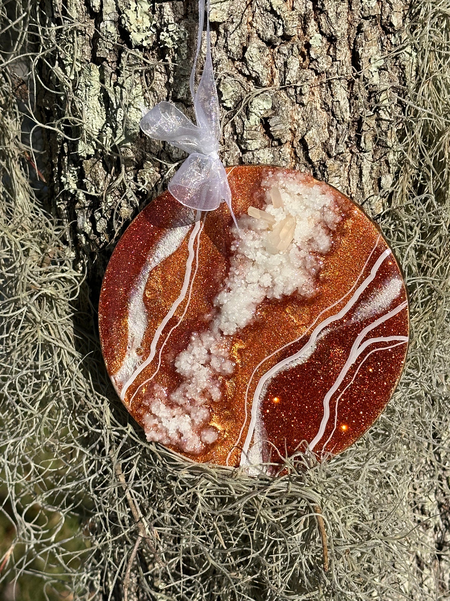 Copper Geode Wall Ornament